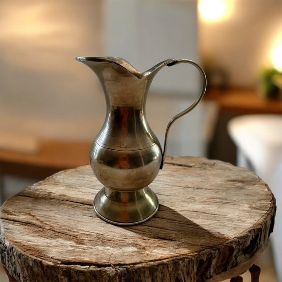 Other - Vintage gold brass Pitcher